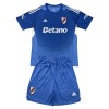 Officiële Voetbalshirt + Korte Broek Doelman River Plate 2025-26 Blauwe - Kids